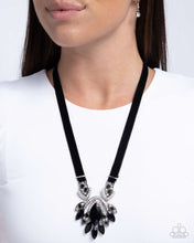 Load image into Gallery viewer, Ravishing Ribbon - Black Necklace - Paparazzi Jewelry
