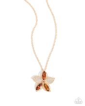 Load image into Gallery viewer, paparazzi-accessories-favorite-flower-brown-necklace
