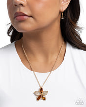 Load image into Gallery viewer, Favorite Flower - Brown Necklace - Paparazzi Jewelry
