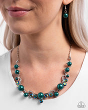 Load image into Gallery viewer, Settled Shimmer - Green Necklace - Paparazzi Jewelry

