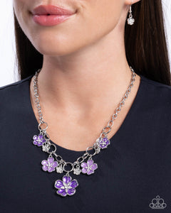 Secretive Sprig - Purple Necklace - Paparazzi Jewelry