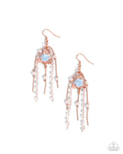 Load image into Gallery viewer, paparazzi-accessories-the-toast-of-the-ton-copper-earrings
