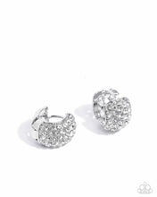 Load image into Gallery viewer, paparazzi-accessories-all-dressed-upscale-white-earrings
