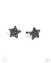 Load image into Gallery viewer, paparazzi-accessories-stellar-skill-black-post earrings
