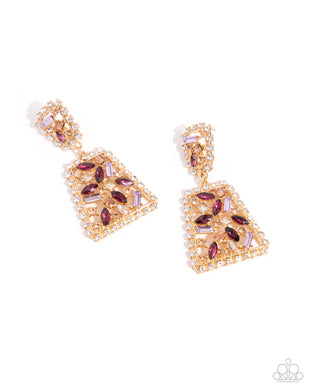 paparazzi-accessories-glistening-gala-purple-post earrings