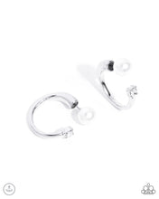 Load image into Gallery viewer, paparazzi-accessories-decade-dance-white-post earrings
