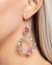 Load image into Gallery viewer, Wreathed Waikiki - Pink Earrings - Paparazzi Jewelry
