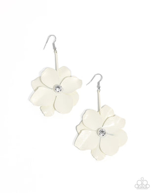 paparazzi-accessories-generous-glisten-white-earrings