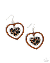 Load image into Gallery viewer, paparazzi-accessories-leopard-love-brown-earrings
