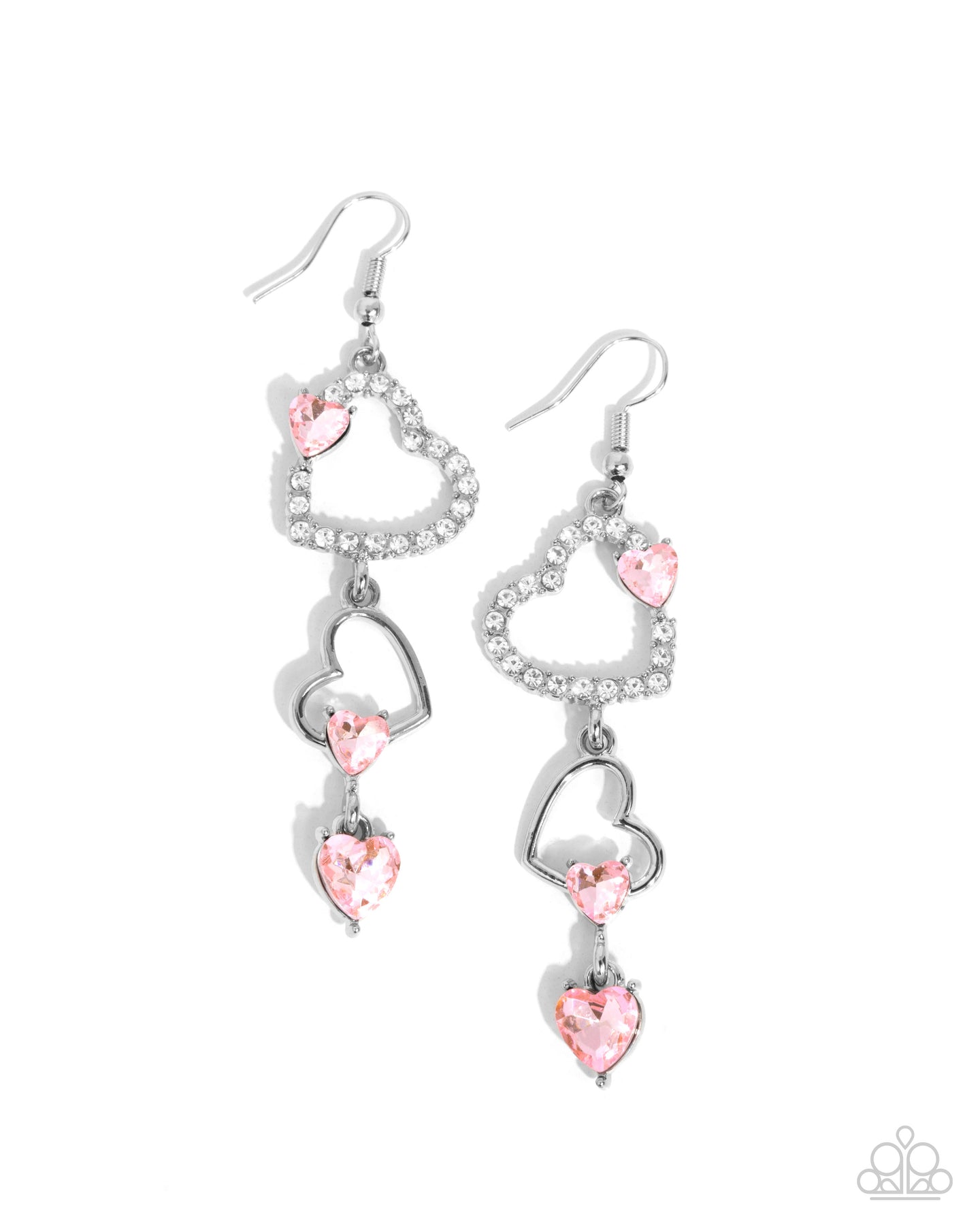 paparazzi-accessories-courting-cascade-pink-earrings