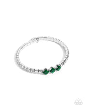 Load image into Gallery viewer, paparazzi-accessories-pointed-production-green-bracelet
