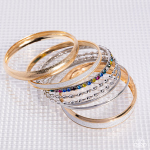 Smoldering Stack - Multi Bracelet - Paparazzi Jewelry