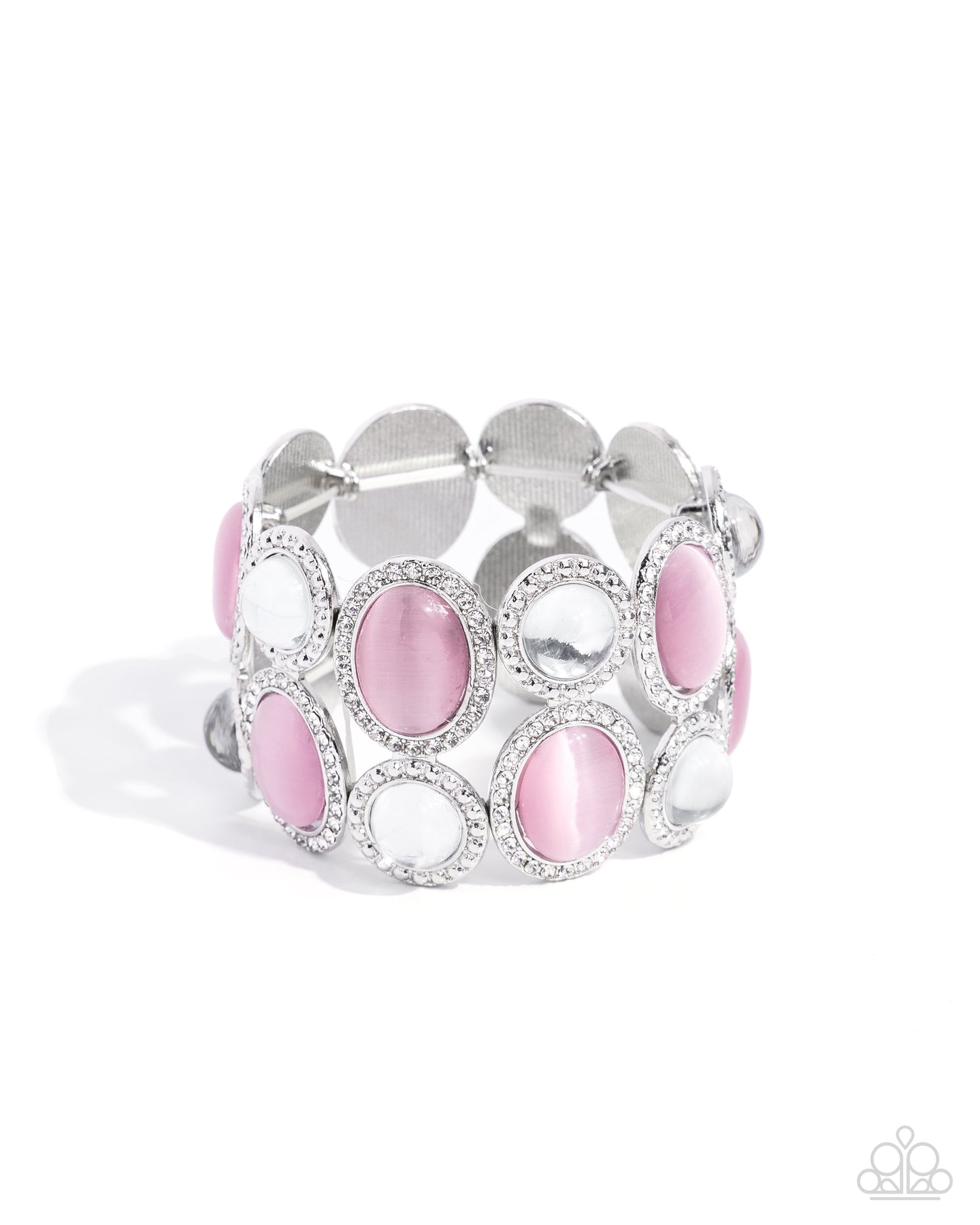 paparazzi-accessories-affixed-appeal-pink-bracelet