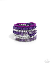 Load image into Gallery viewer, paparazzi-accessories-plentiful-pizzazz-purple-bracelet
