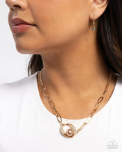 Load image into Gallery viewer, Tilted Tutor - Brown Necklace - Paparazzi Jewelry
