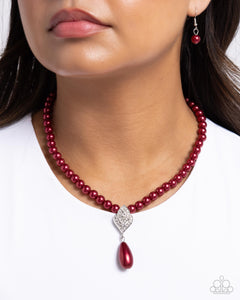 Eternal Elegance - Red Necklace - Paparazzi Jewelry