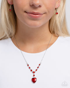 Fresh Fondness - Red Necklace - Paparazzi Jewelry