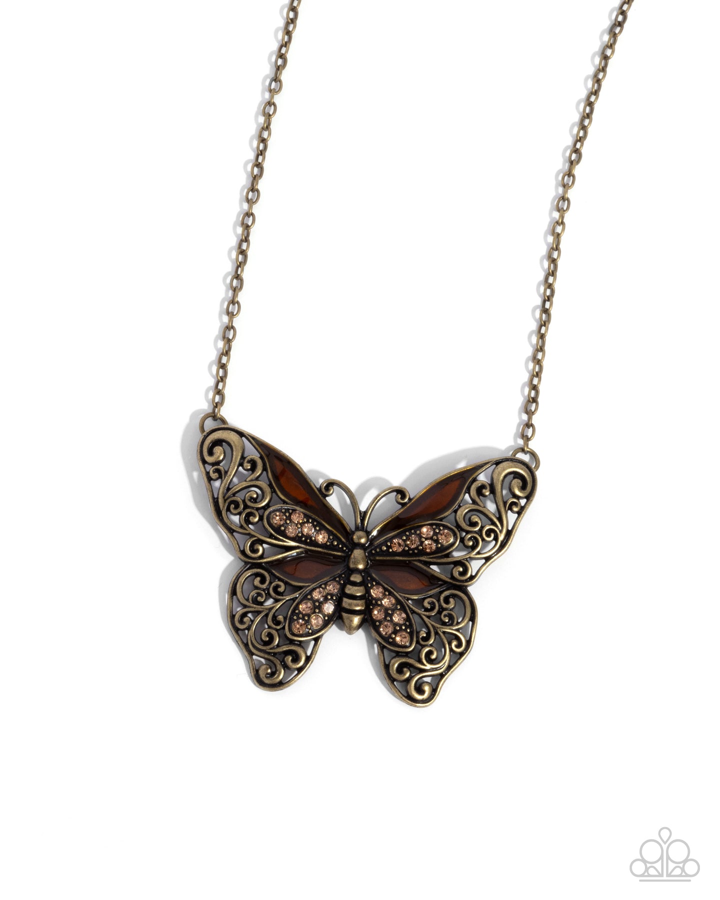 paparazzi-accessories-flawless-flight-brass-necklace