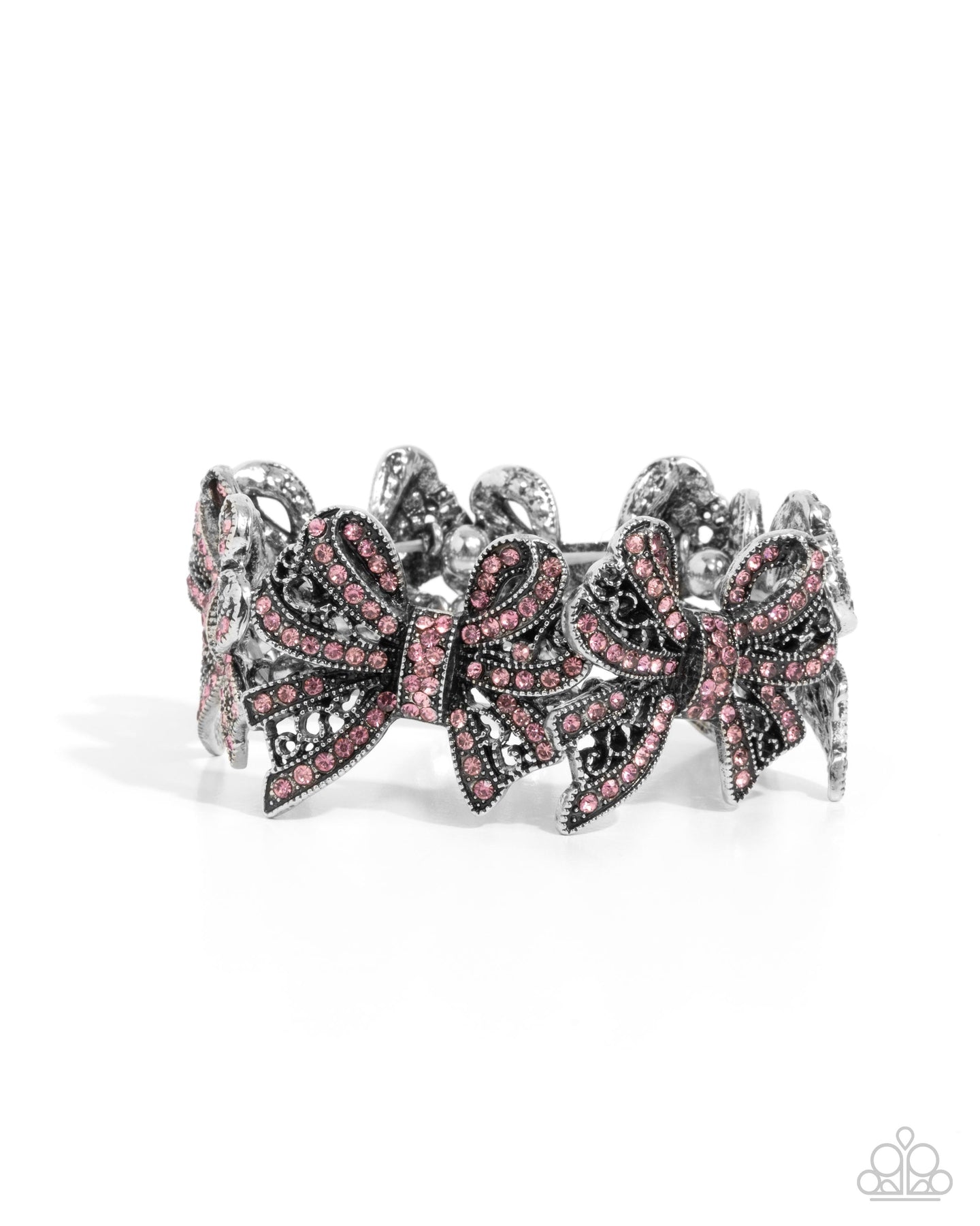 paparazzi-accessories-french-flourish-pink-bracelet