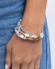 Load image into Gallery viewer, Feeling Alive - White Bracelet - Paparazzi Jewelry
