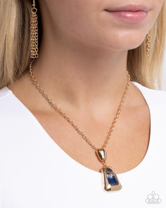 Pendant Promise - Blue Necklace - Paparazzi Jewelry