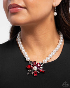 Prismatic Potential - Red Necklace - Paparazzi Jewelry