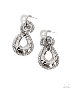 paparazzi-accessories-hammered-highway-white-earrings
