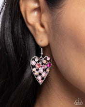 Load image into Gallery viewer, Unbelievable Shimmer - Pink Earrings - Paparazzi Jewelry
