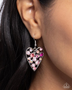 Unbelievable Shimmer - Pink Earrings - Paparazzi Jewelry