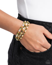 Load image into Gallery viewer, Seed Bead Stack - Green Bracelet - Paparazzi Jewelry
