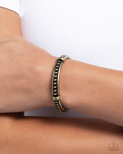Load image into Gallery viewer, Studded Surprise - Brass Bracelet - Paparazzi Jewelry
