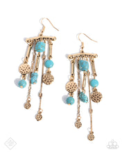 Load image into Gallery viewer, paparazzi-accessories-coachella-cascade-blue-earrings
