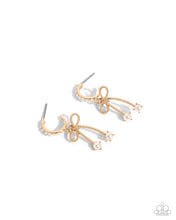 Load image into Gallery viewer, paparazzi-accessories-charming-coquette-gold-earrings
