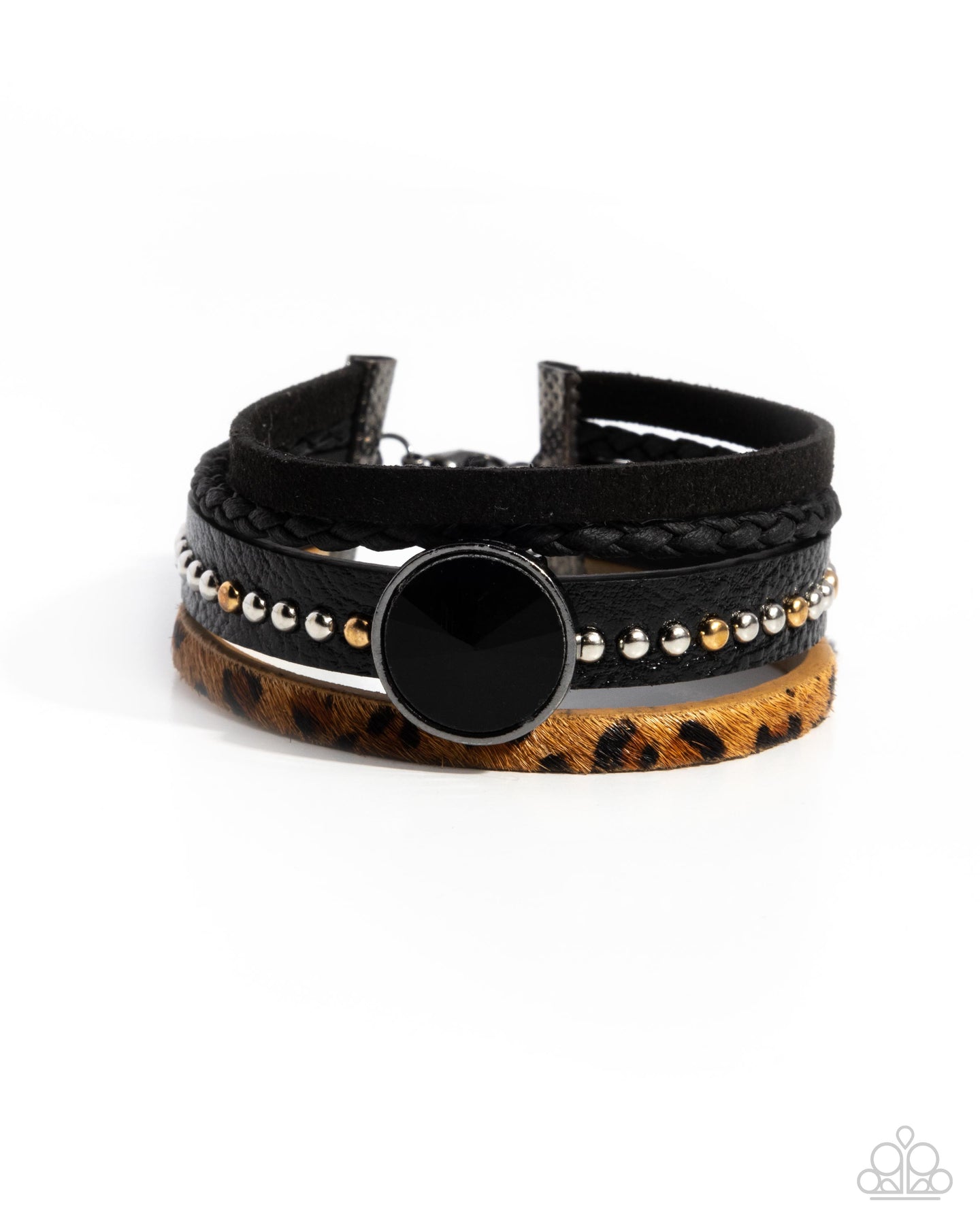 paparazzi-accessories-fair-leather-black-bracelet