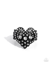 Load image into Gallery viewer, paparazzi-accessories-gallant-glitter-black-ring
