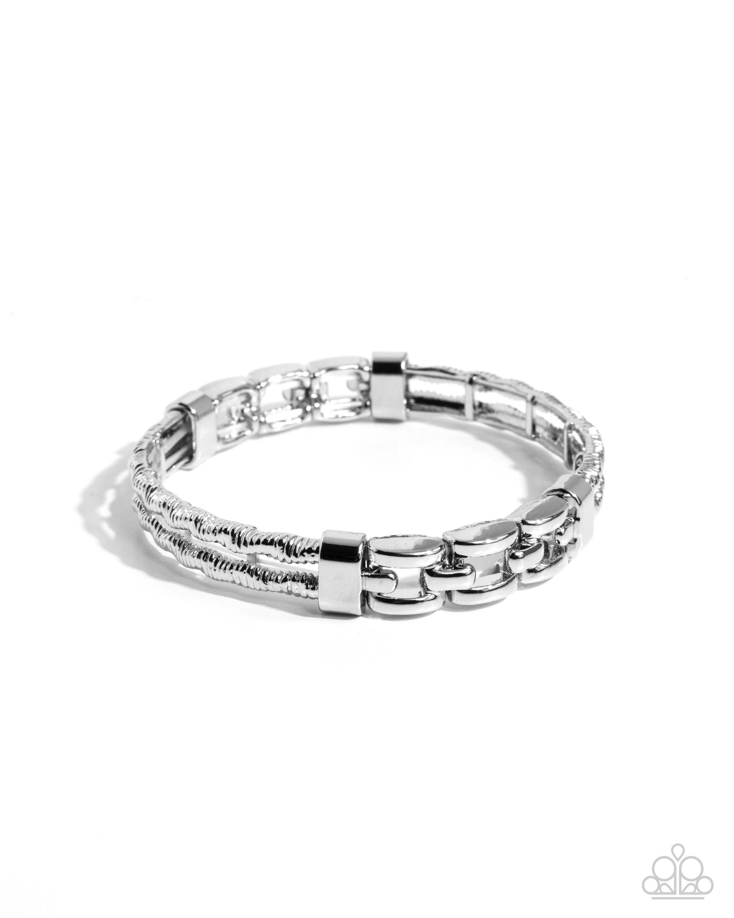 paparazzi-accessories-mismatched-movement-silver-bracelet