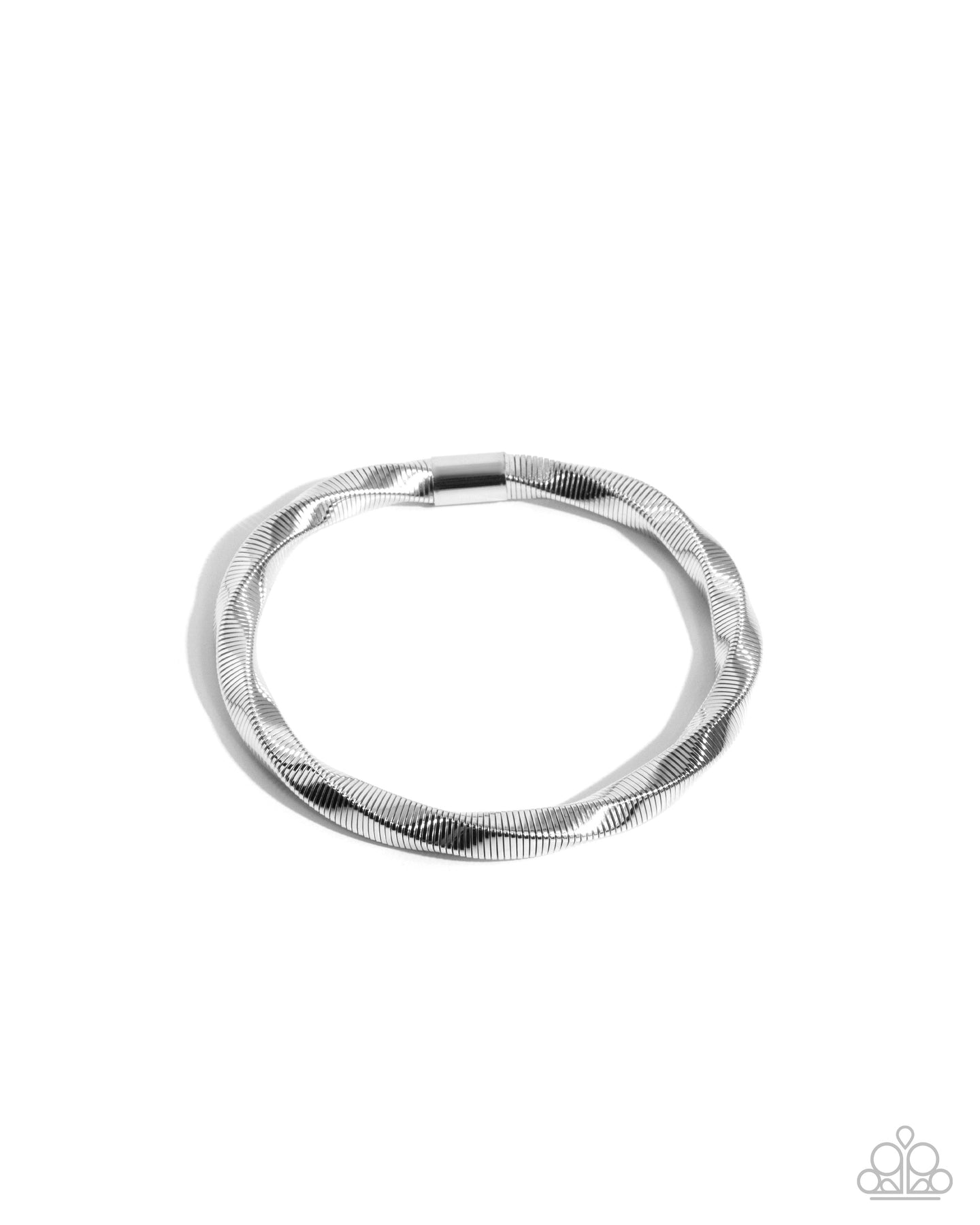 paparazzi-accessories-twisted-temptress-silver-bracelet