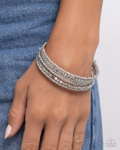 Best Way to Unwind - Silver Bracelet - Paparazzi Jewelry