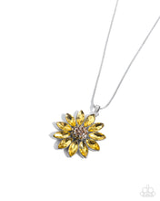 Load image into Gallery viewer, paparazzi-accessories-fortunate-floral-yellow-necklace
