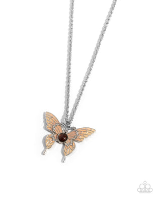 paparazzi-accessories-showstopping-shuttle-brown-necklace