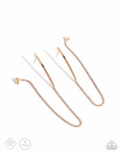 Load image into Gallery viewer, paparazzi-accessories-tailored-trade-gold-post earrings
