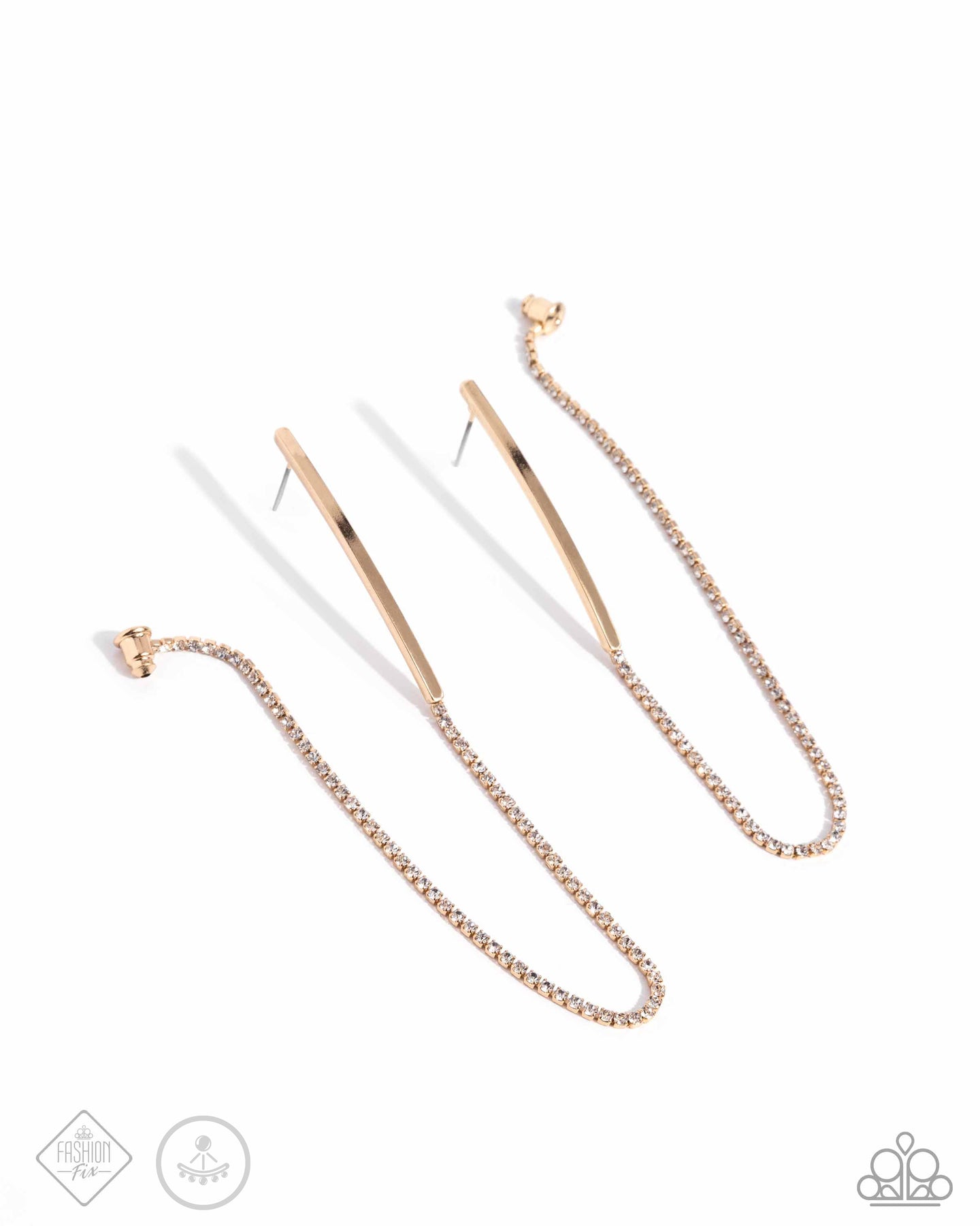 paparazzi-accessories-tailored-trade-gold-post earrings
