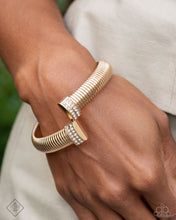 Load image into Gallery viewer, Tailored Transit - Gold Bracelet - Paparazzi Jewelry

