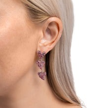 Load image into Gallery viewer, One Of The Girls - Pink Post Earrings - Paparazzi Jewelry
