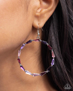 Bounce Around - Purple Earrings - Paparazzi Jewelry