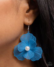 Load image into Gallery viewer, PETAL the Score - Blue Earrings - Paparazzi Jewelry
