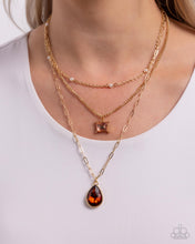 Load image into Gallery viewer, Giddy Glitter - Brown Necklace - Paparazzi Jewelry
