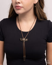Load image into Gallery viewer, Eagle Emblem - Brass Necklace - Paparazzi Jewelry
