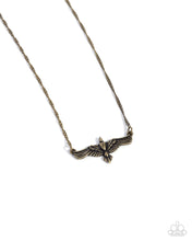 Load image into Gallery viewer, paparazzi-accessories-eagle-exception-brass-necklace
