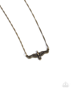 paparazzi-accessories-eagle-exception-brass-necklace